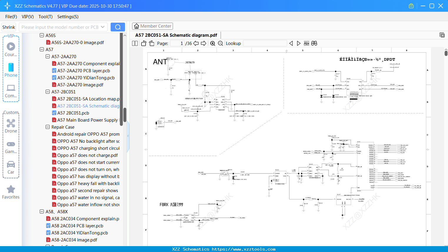 OPPO A57 2BC051-SA Schematic Diagram